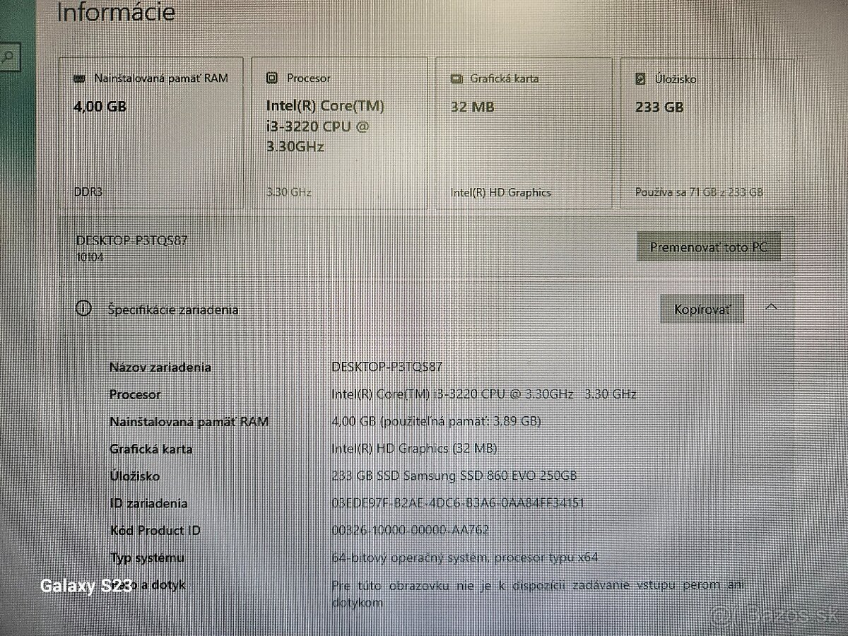 HP all in one 21.5" - 4