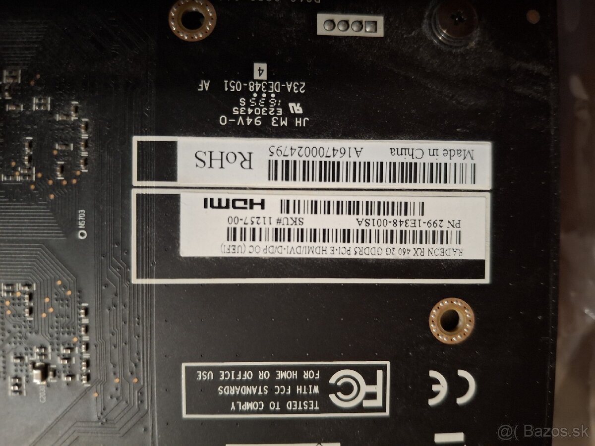 Predám grafickú kartu Radeon RX460 - 4
