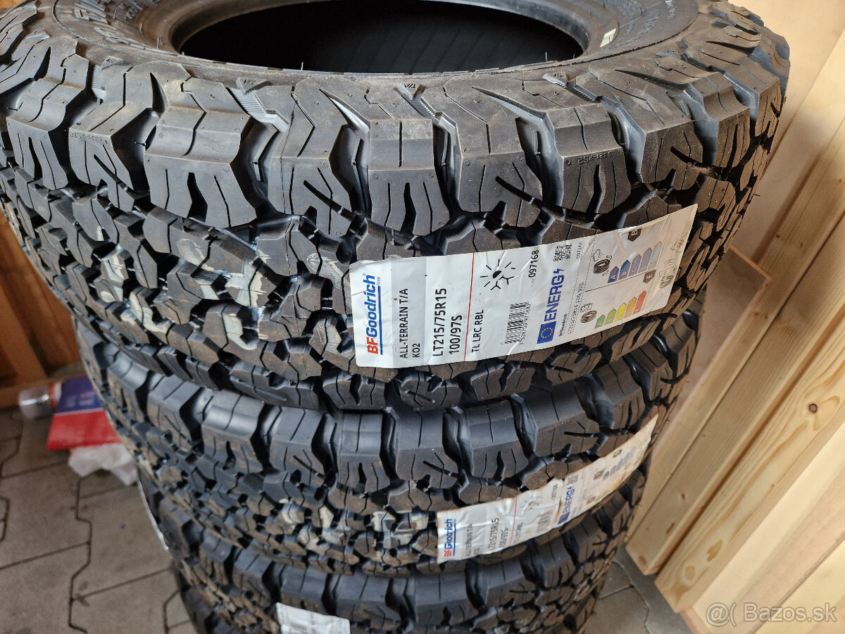 AL disky ford 5x160 r15, pneu All-terrain 215/75 r15