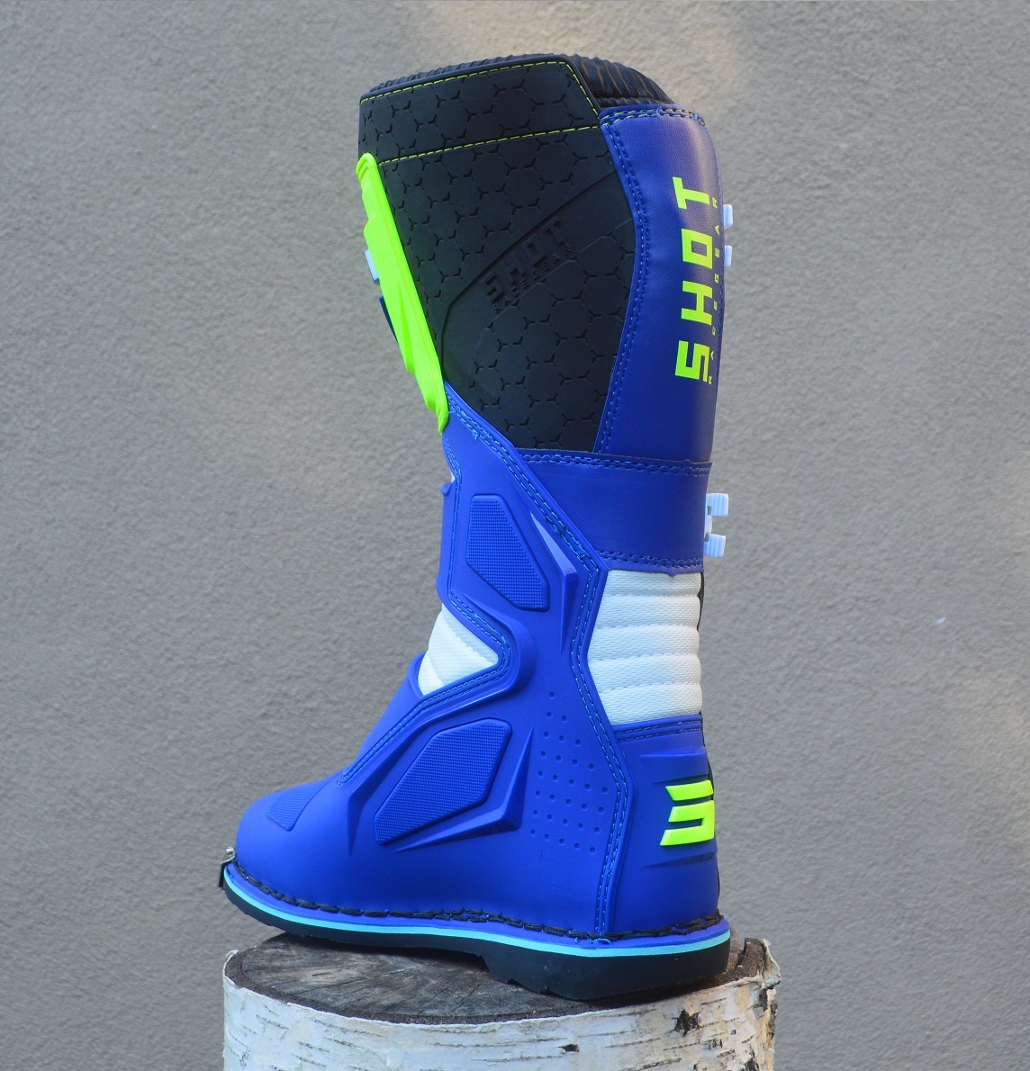 Predám mx sx čižmy SHOT modré žlté R2 - 4