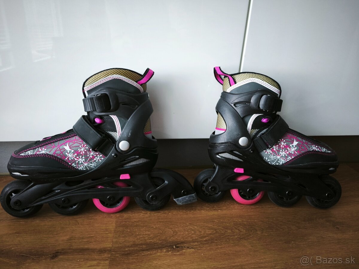 Detské kolieskové korčule veľkosť 33-37 - 4