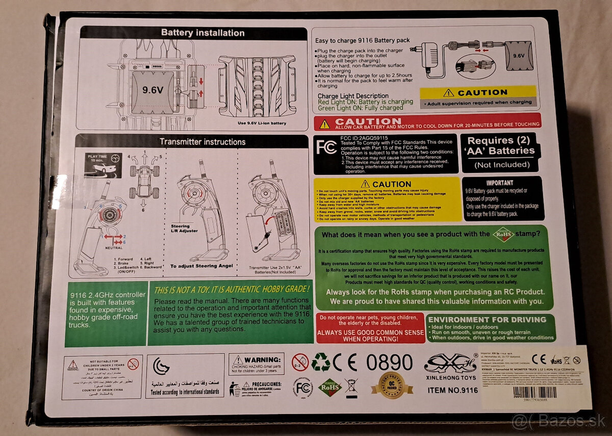 Predám RC auto 1:12 38km/h Nové ešte nerozbalené. - 4