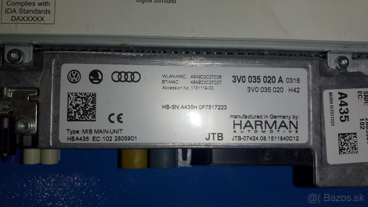 MIB2.5 Skoda Columbus Harman - 4