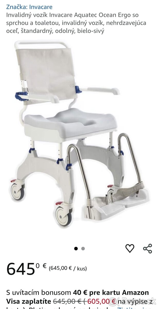 Sprchovací-toaletný vozík - 4