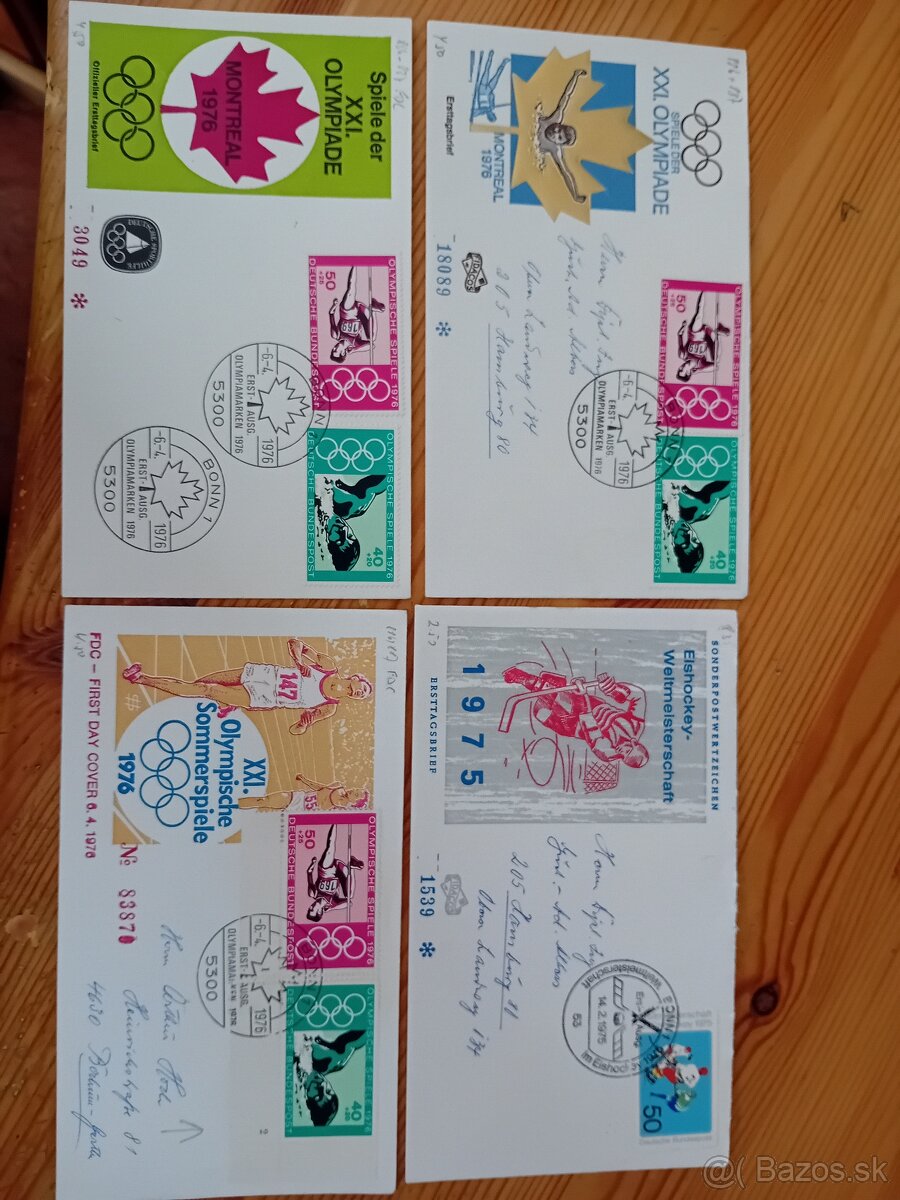 Známky FDC šport - 4