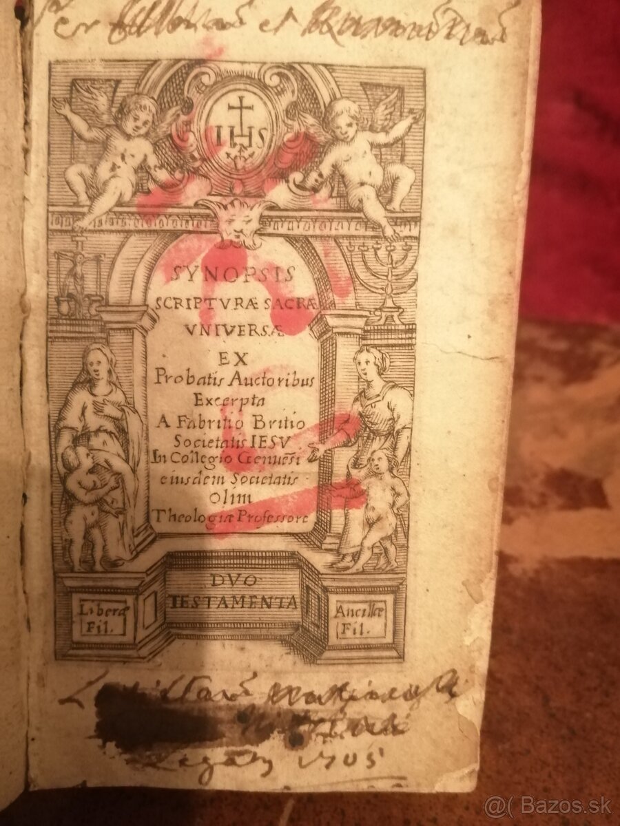 Absolútna Rarita z zamockej knižnice Sinopsis z r. 1645 - 4