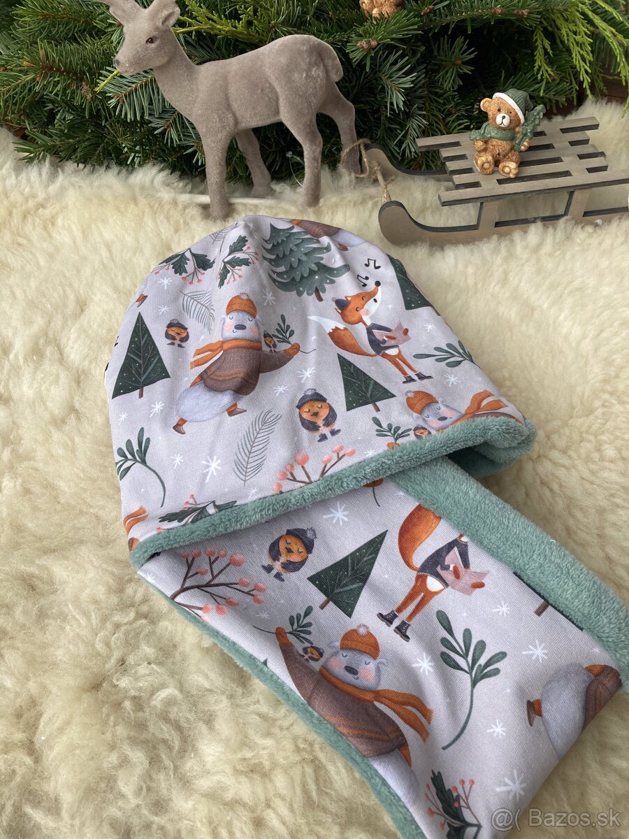 Detské čiapky- zateplené - 4