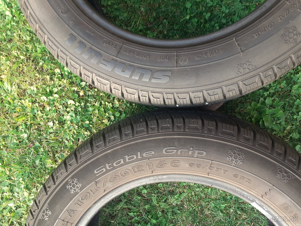 zimne 195/60 r16C dve sady - 4