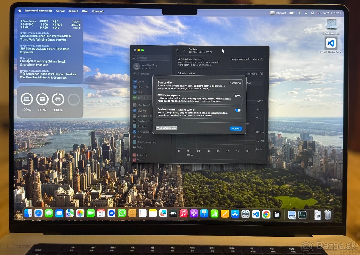 MacBook Pro 16” s čipom M1 - 4