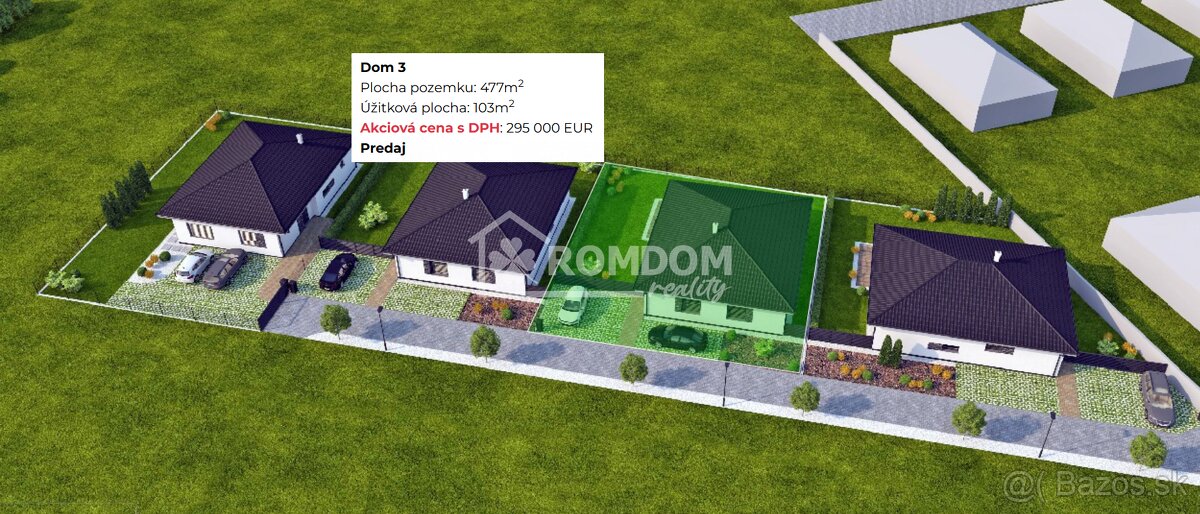 AKCIA PREDAJ murovaný 4-izb. bungalov (dom 3), Láb, okr. Ma - 4