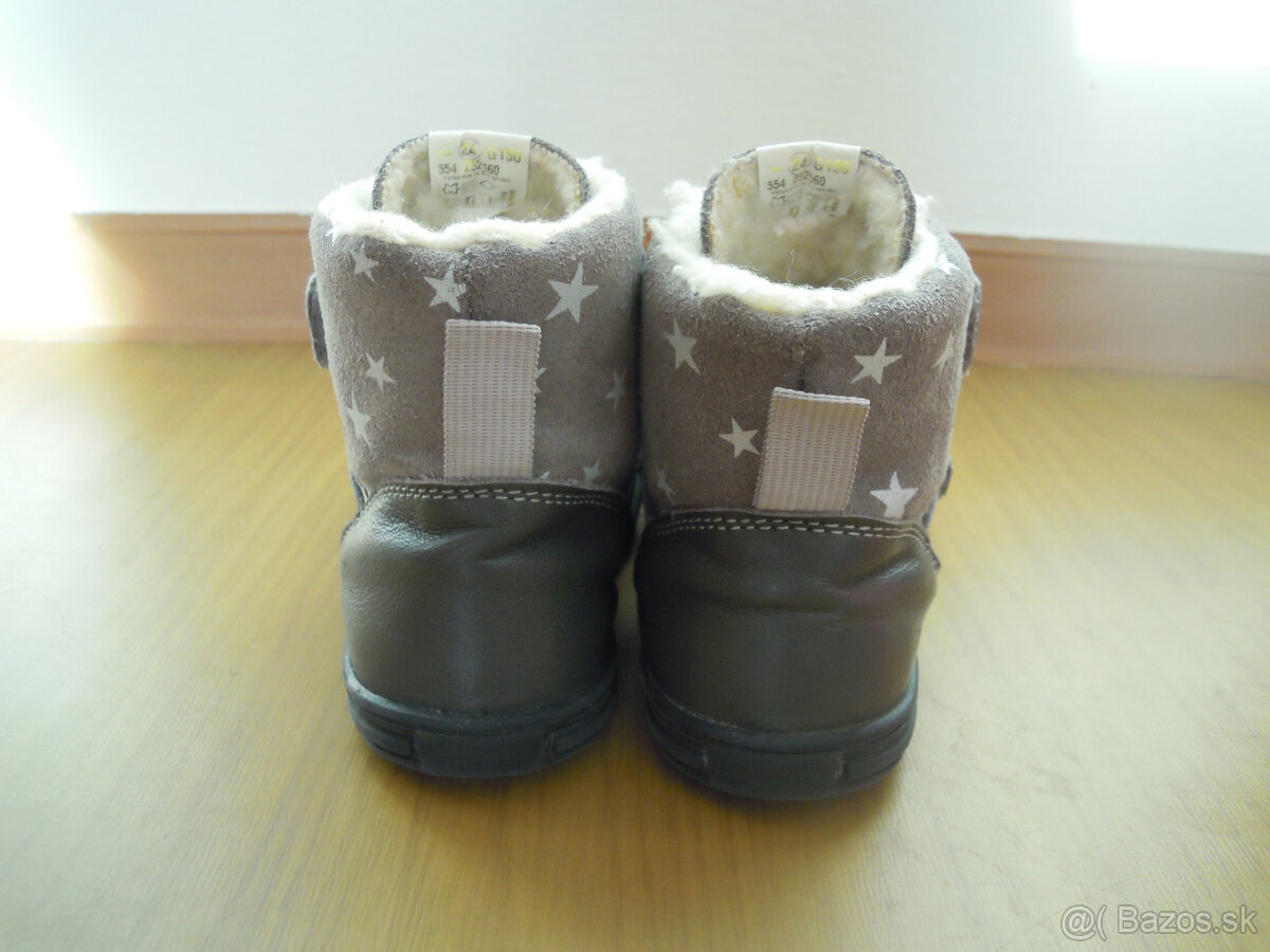 Predám detské zimné kožené topánky Wanda Slovakia veľ. 24 - 4