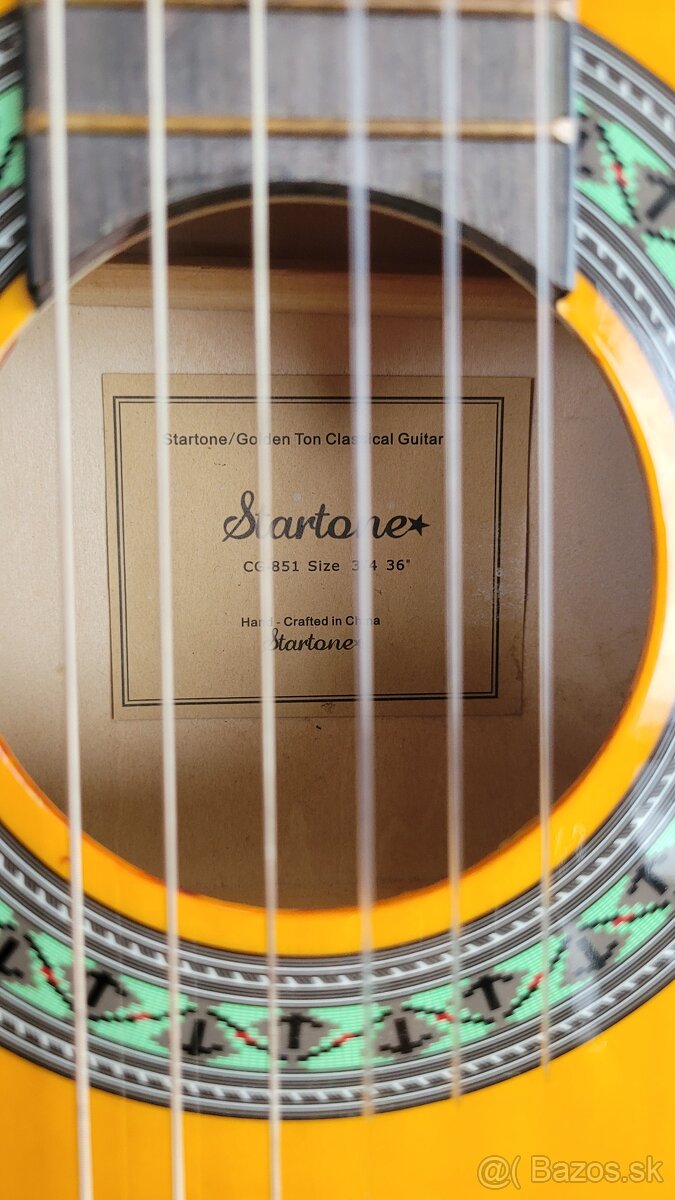 Klasická gitara 3/4 + obal, nové struny - 4