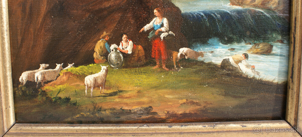TOP Starý obraz krajina okolo r. 1780-1800 - 4