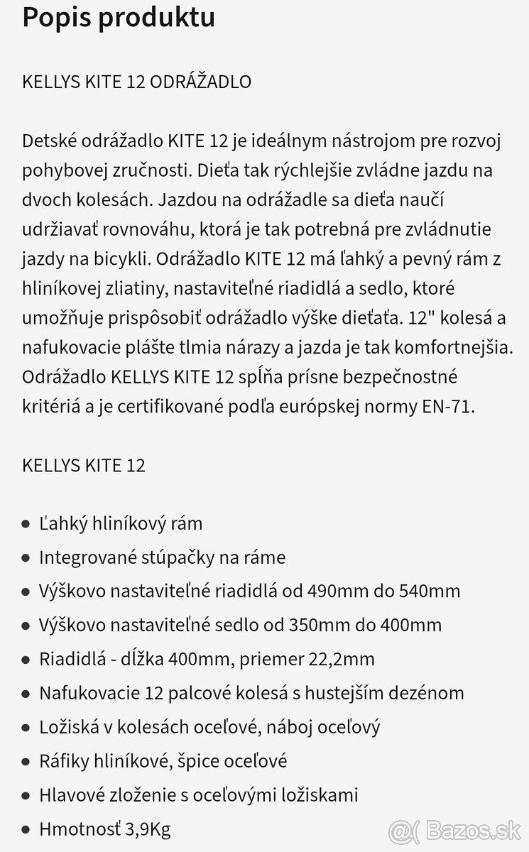 detské odražadlo Kellys - 4