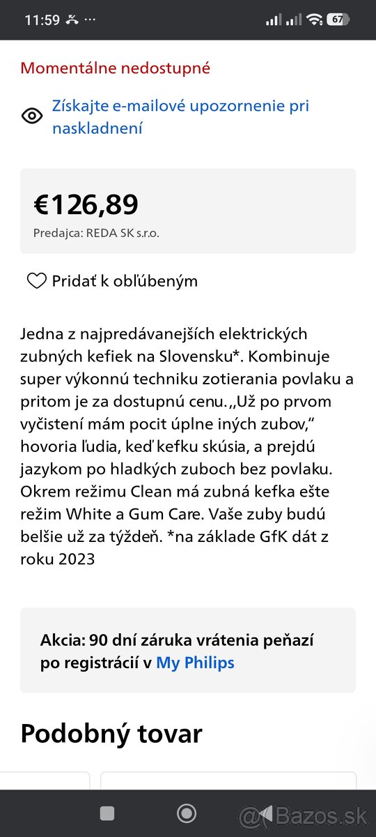 Elektrická zubná kefka Philips sonicare 5100 - 4