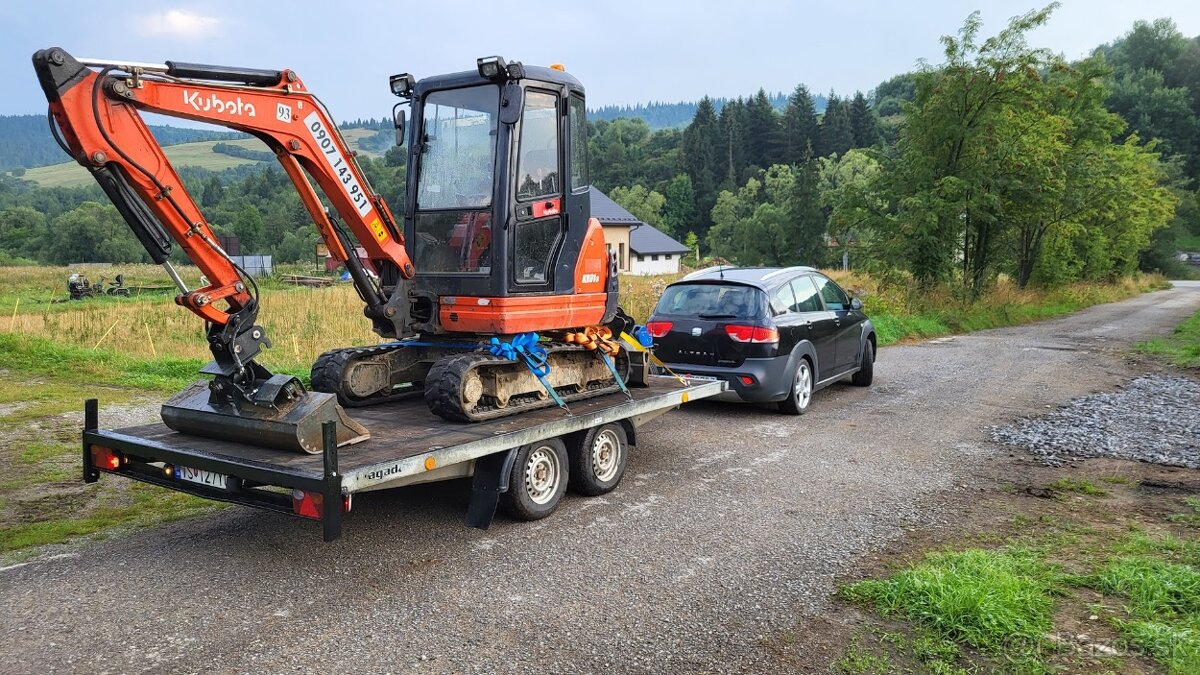 Prenájom bagra 2,8t - 4