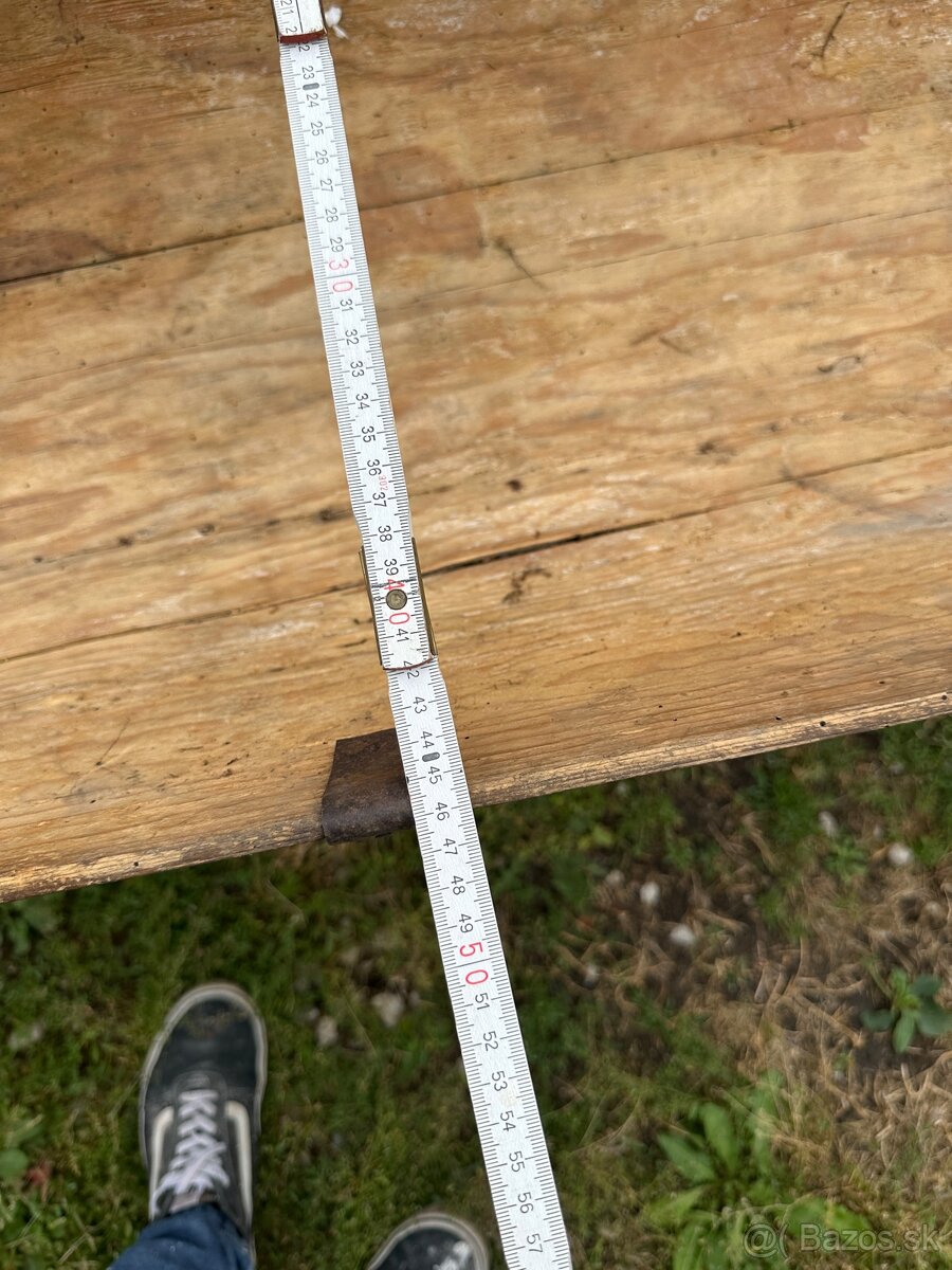 Starozitne drevene koryto s podstavcom - 4