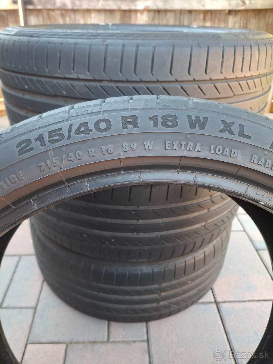 Predám letné pneumatiky 215/40R18 - 4