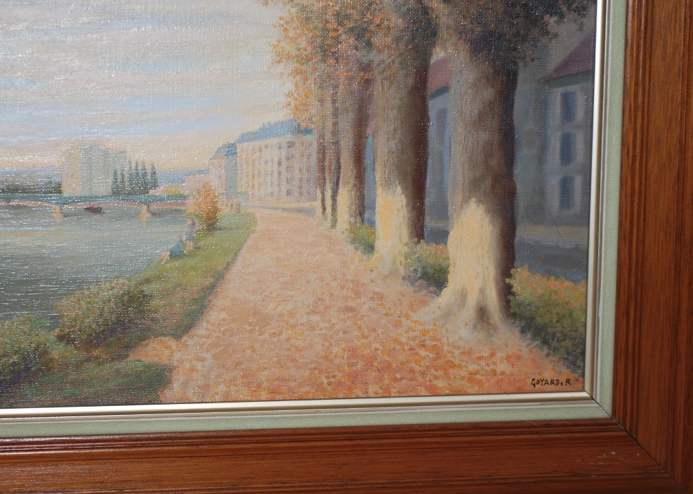 OBRAZ - Olejomaľba - R. Goyard - Výhľad na Seinu - 4