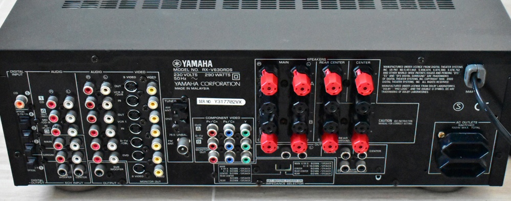 YAMAHA RX-V630 Dolby Digital EX, DTS, Pro Logic II prijmac - 4