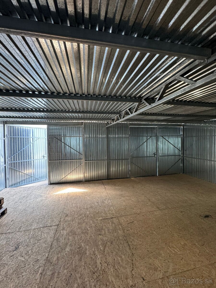 Plechové garáže 7,5x5,5m - 4