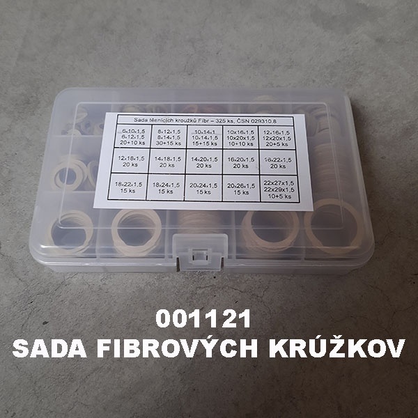 Sady medených, hliníkových a fibrových krúžkov - 4