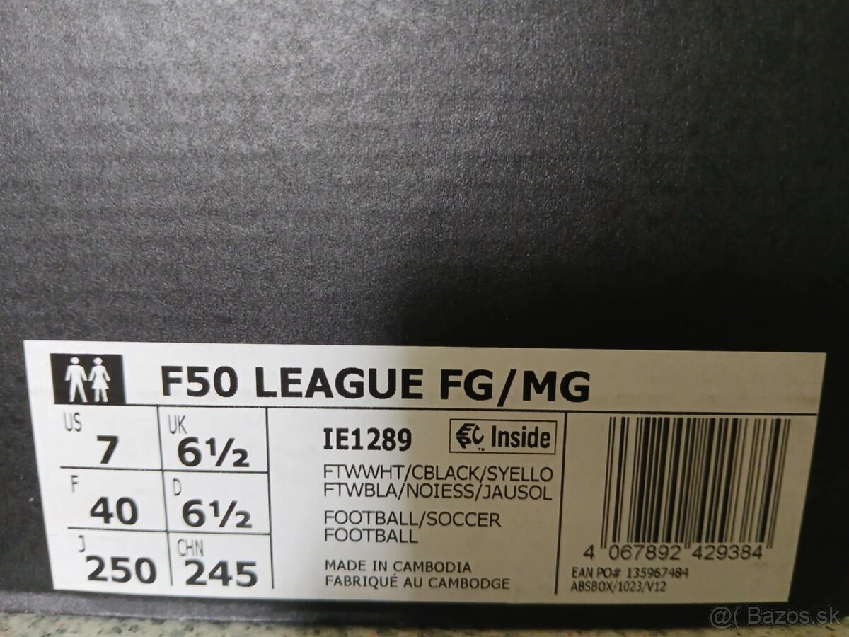 Predám kopačky značky Adidas F 50 - 4