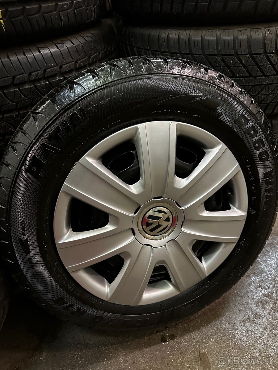 5x100 R14 5J ET35 + zimné 175/70 R14 84T - 4