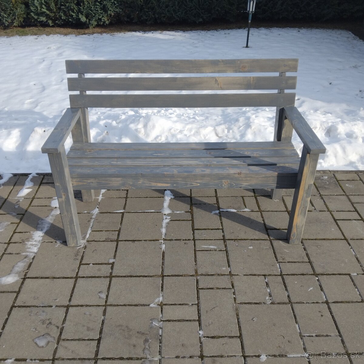 Masívna lavička (borovica) - 4