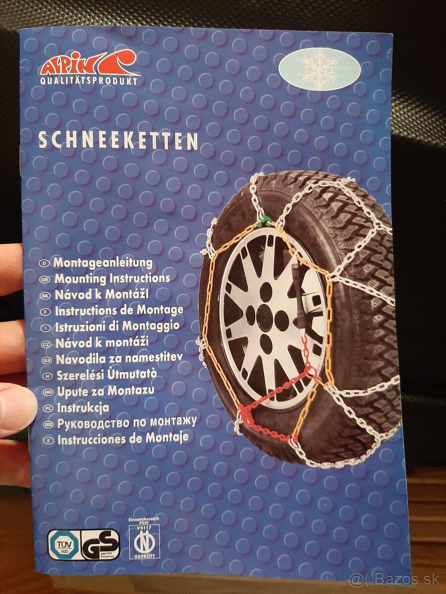 PREDÁM SNEHOVÉ REŤAZE APRO - VEĽKOSŤ 90 (9mm) - 4