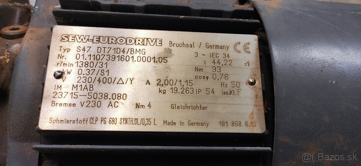 SEW EURODRIVE S47 DT71D4/BMG - 4