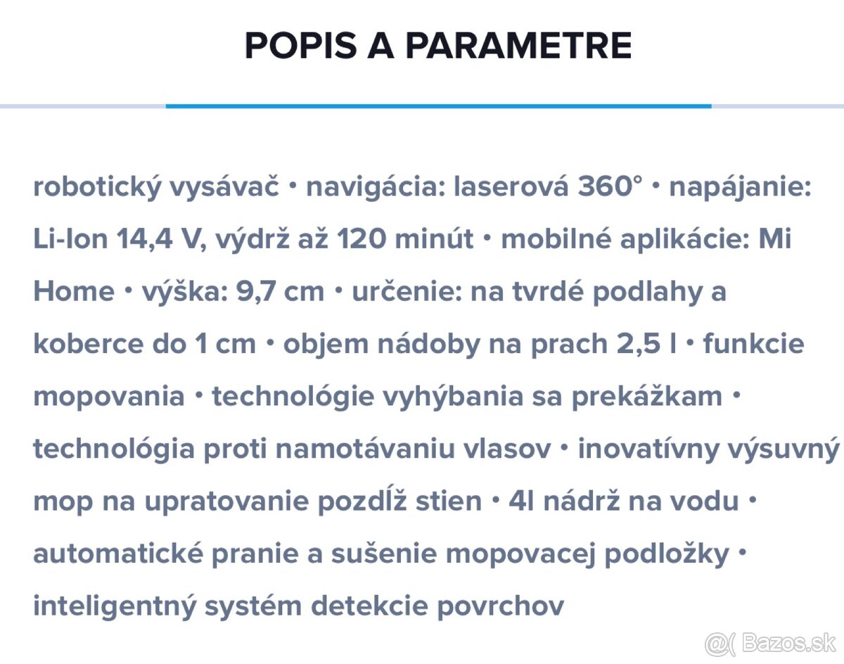 Robotický vysávač Xiaomi X20 Max EU - 4