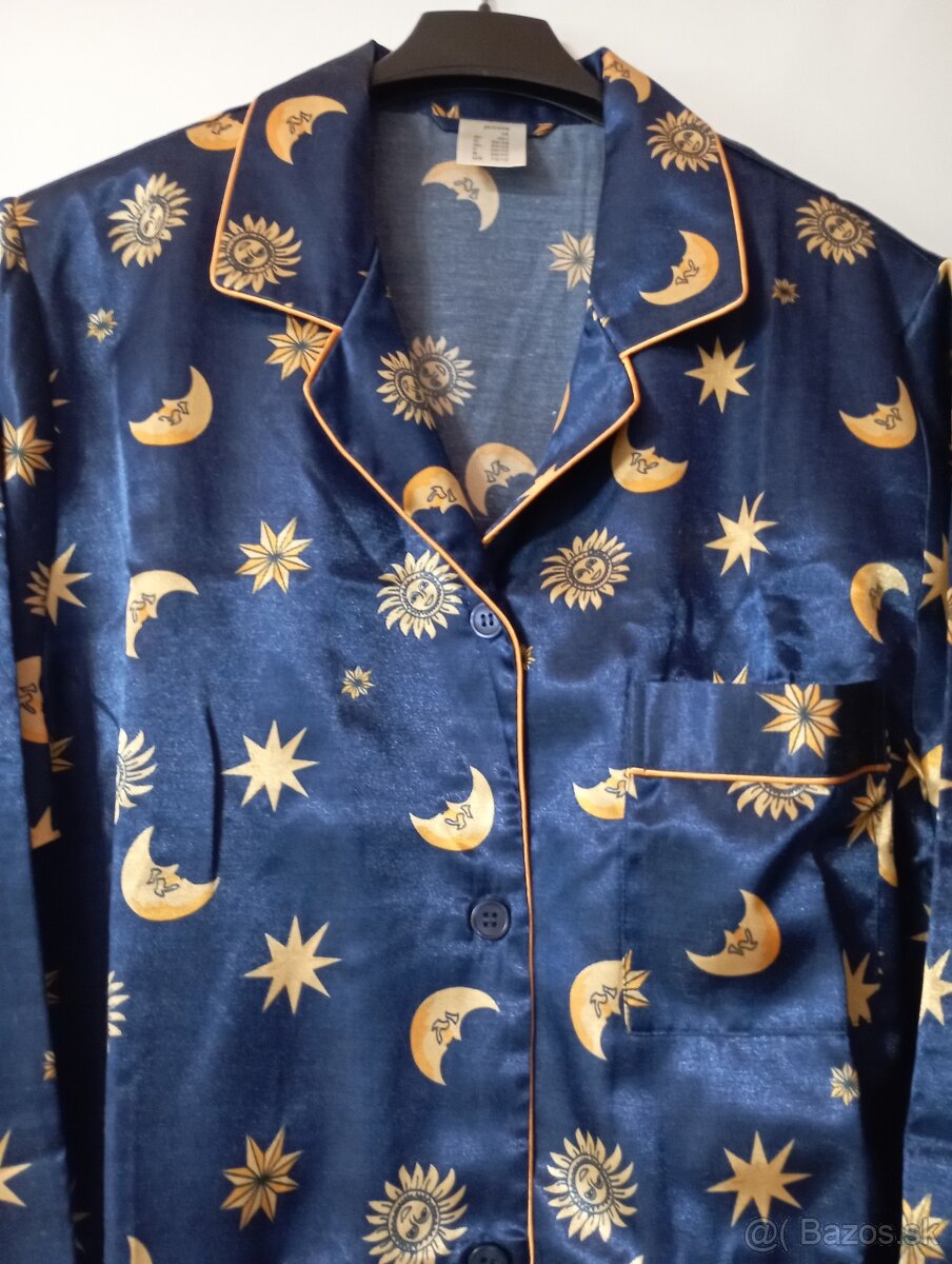 Tmavomodrá nočná košeľa - 4