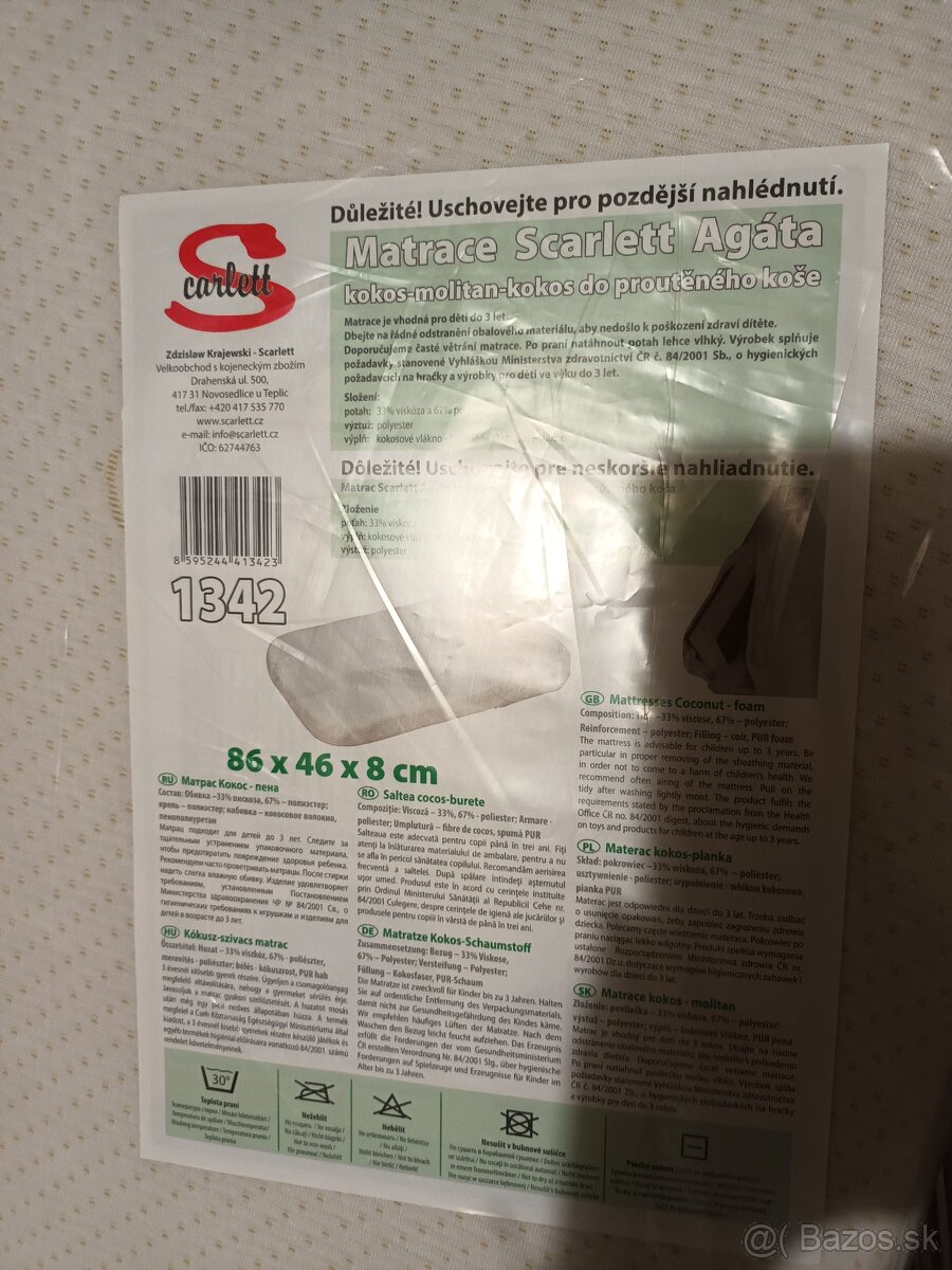 Detský matrac /matrace 86x46x8cm - 4
