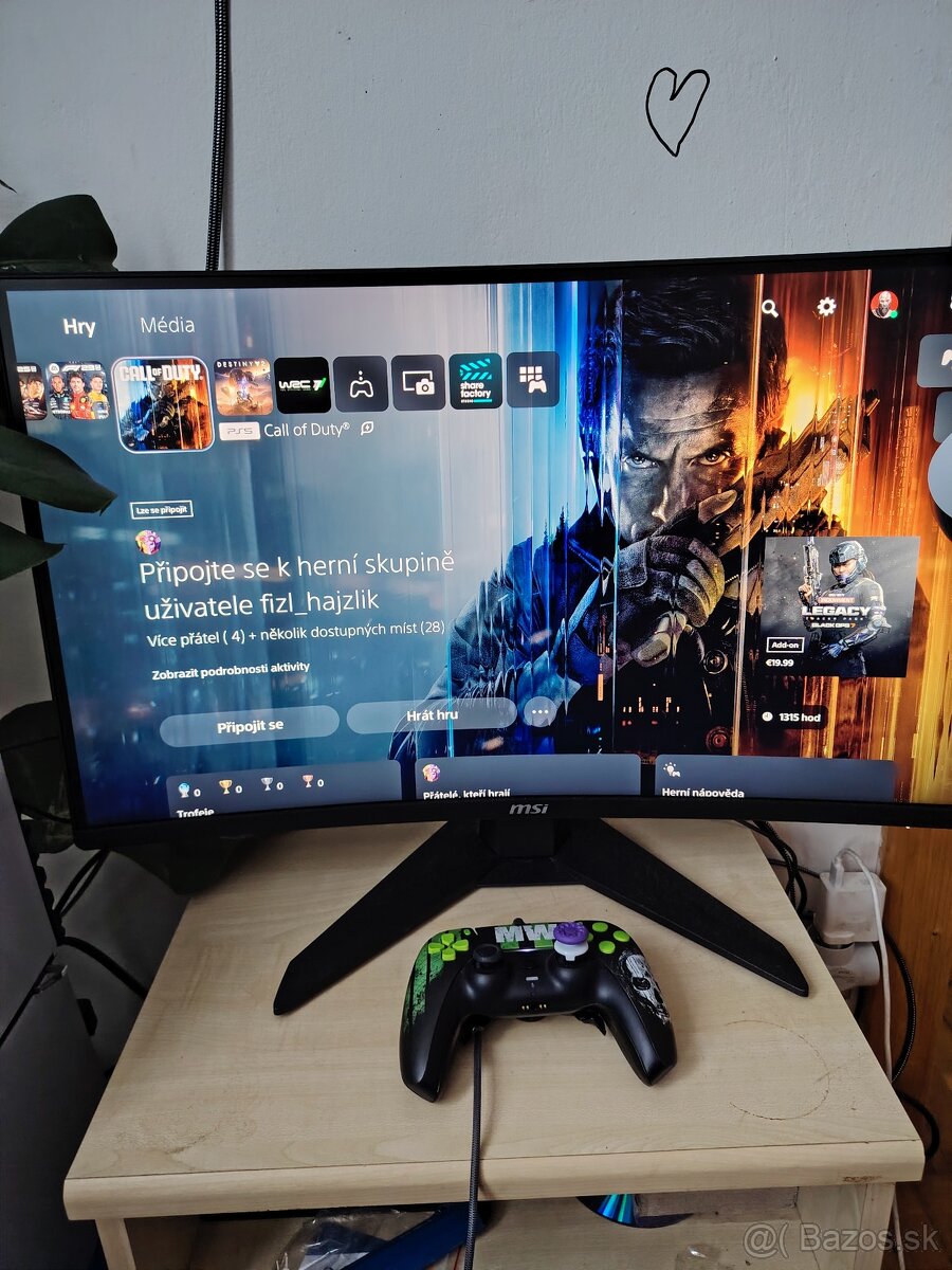 Ps5 aim kontrolere monitor 7.1 PS slúchadlá - 4