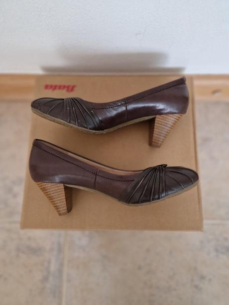 Kožené topanky 37 hnedé - 4