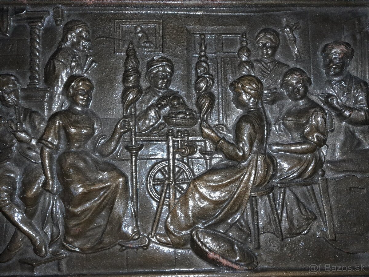 Tál plát tabule litina - myslivost (925D) - 4