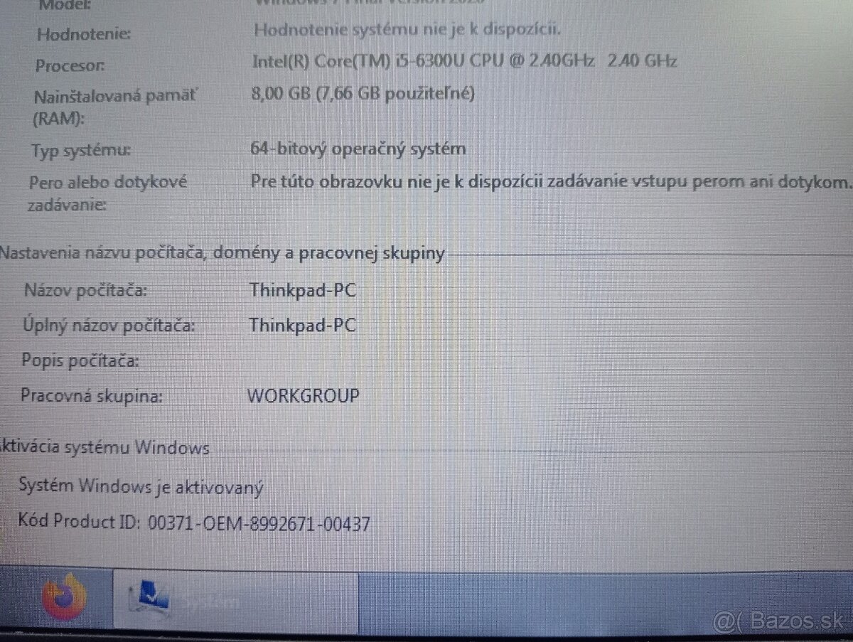 Lenovo Thinkpad T470 ,Windows 7 , Intel core i5 , 8gb ram. - 4