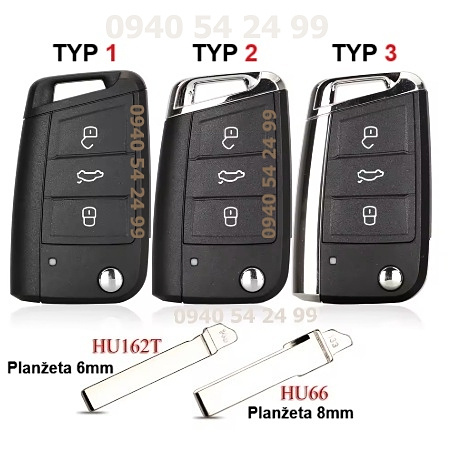 Obal kľúča SEAT VW ŠKODA - 4