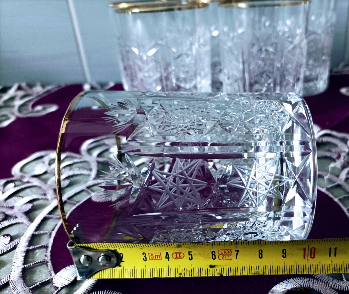 Krištáľ - vázy, poháre, misa - 4