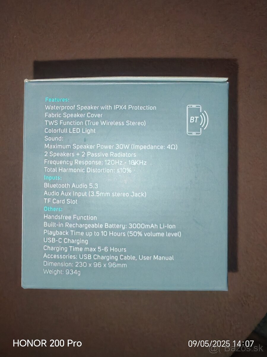 Bluetooth reproduktor SENCOR SSS5400 - 4