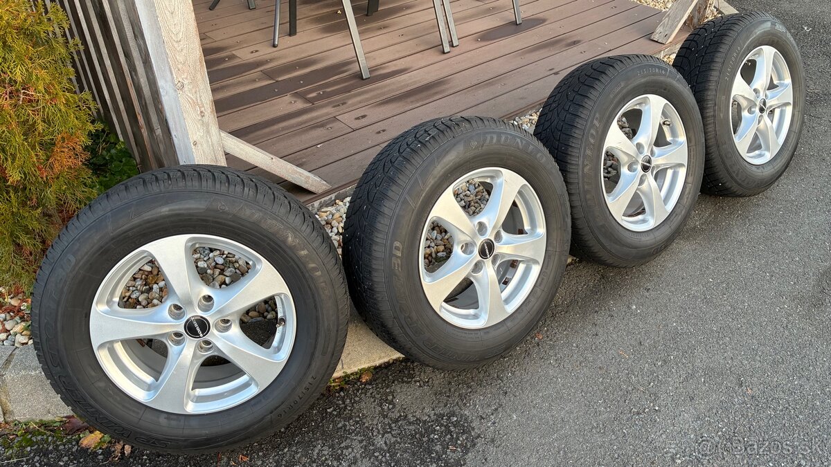 Alu disky Borbet R16 + zimné Dunlop KIA Sportage - 4