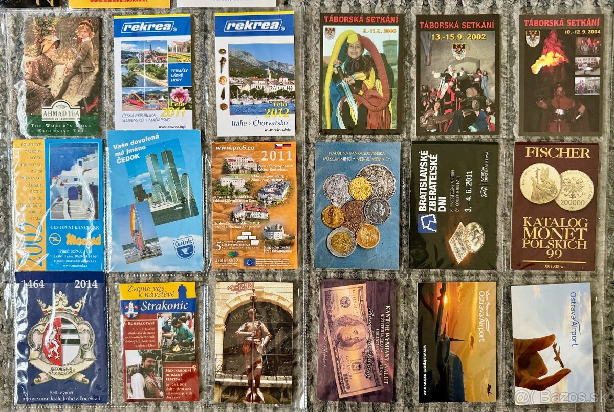 Vreckové kalendáriky ČR rôzne - 91ks - 4