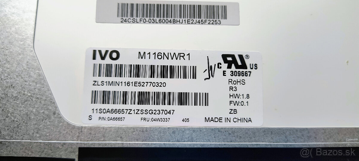 LCD display pre notebook 11.6" 1366x768 WXGA LED 40pin Slim - 4