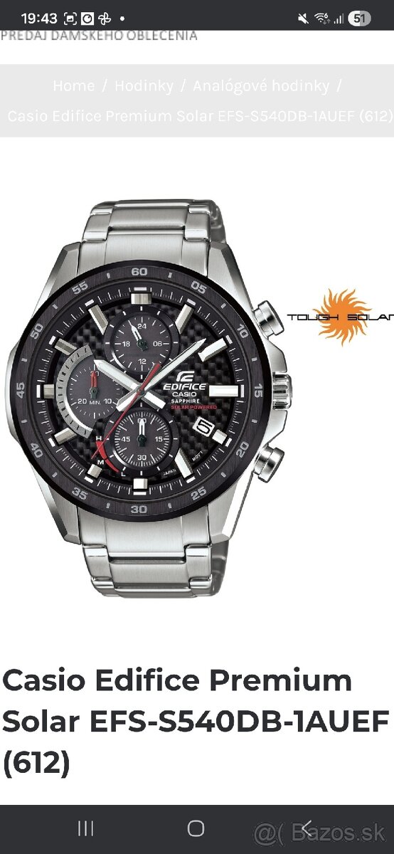 CASIO EDIFICE EFS - 4