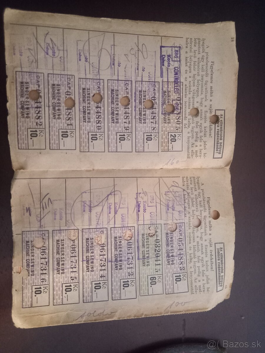 Starožitný šijací stroj Singer 15K - 4