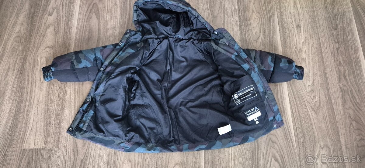 Maskáčová prechodná/zimná bunda, zn. F&F, veľ. 122 - 4