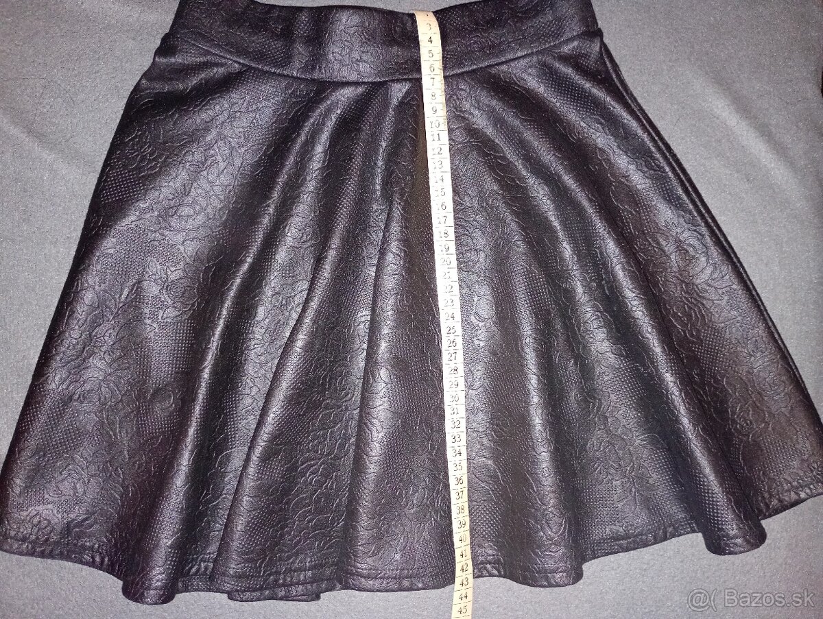 Čierna krátka sukňa (XS/S) - 4