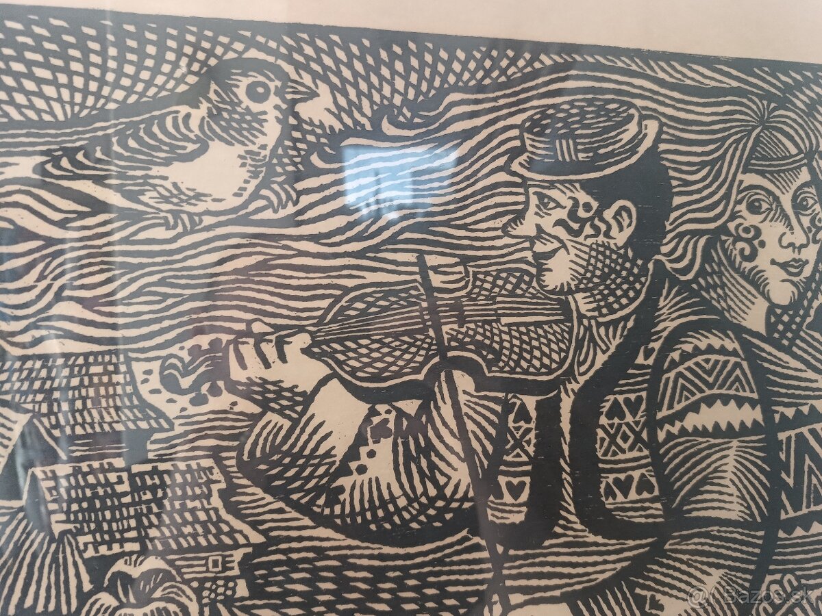 obraz Milan Stano: Husličkárova pieseň 1988 - 4