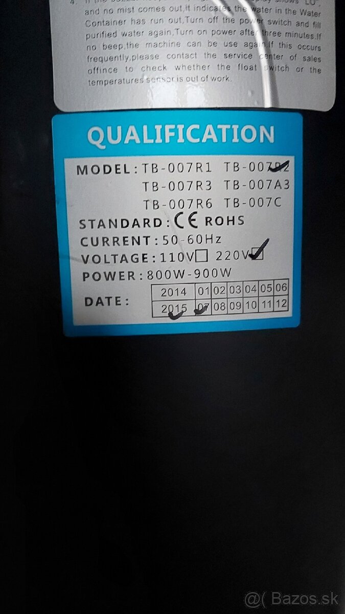 Kadernicka sauna s ozónom na statíve BB-007R2 - 4